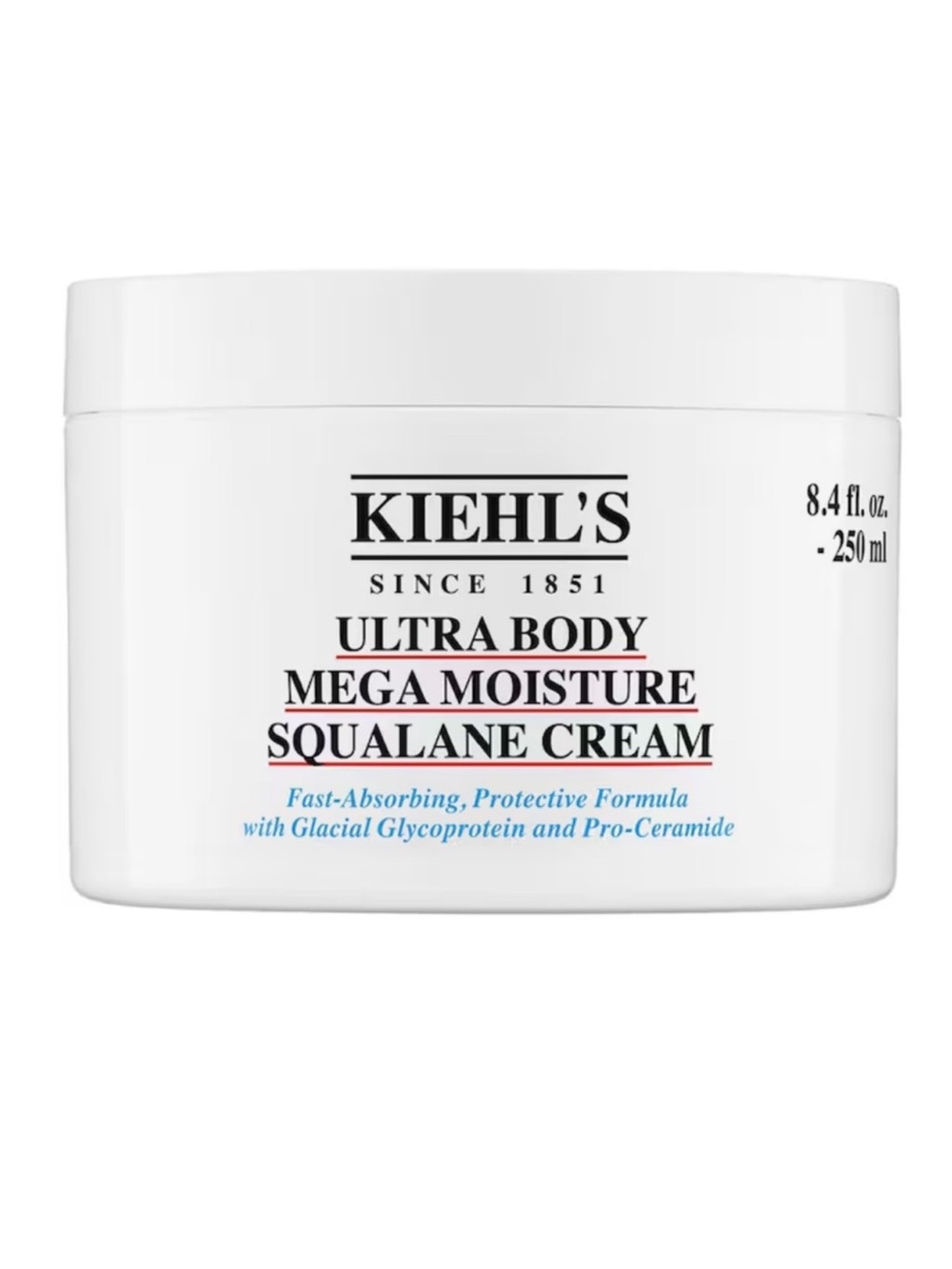 Kiehl's Ultra Body Mega Moisture Squalane Cream 250ml